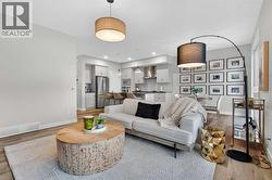 A cozy and warm living room blends functionality with design - 