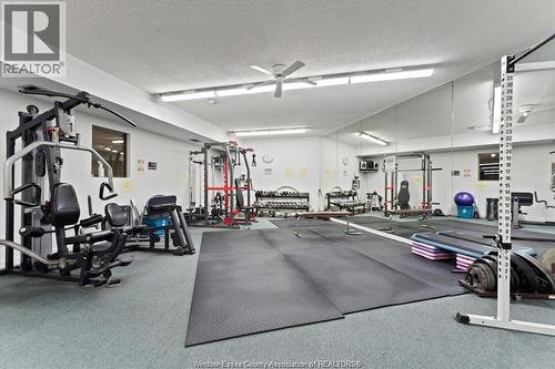 9099 Riverside Drive East Unit# E1017, Windsor, ON - Indoor Photo Showing Gym Room