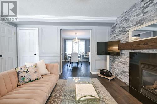 5 Claire Drive, Barrie, ON - Indoor Photo Showing Living Room With Fireplace