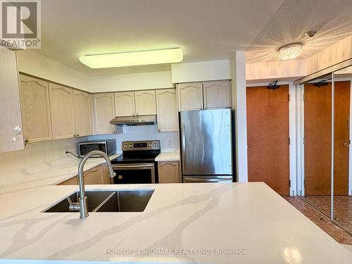 1607 - 260 Doris Avenue, Toronto, ON - Indoor Photo Showing Kitchen With Stainless Steel Kitchen With Double Sink