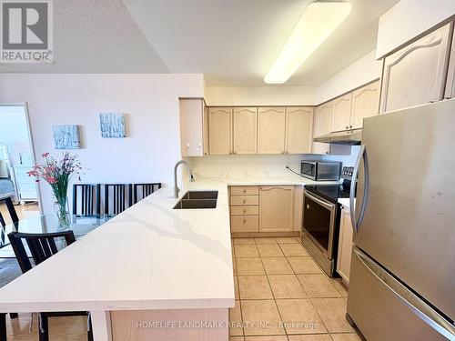 1607 - 260 Doris Avenue, Toronto, ON - Indoor Photo Showing Kitchen With Double Sink
