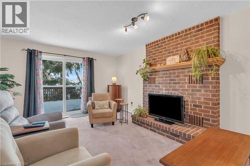 50 South Drive, Kitchener, ON - Indoor Photo Showing Living Room With Fireplace