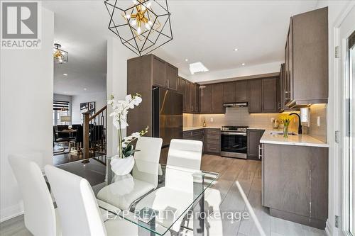 Eat-In Kitchen - 29 Briar Court, Halton Hills, ON - Indoor Photo Showing Kitchen With Stainless Steel Kitchen With Upgraded Kitchen