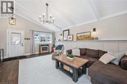 69 Heiman Street, Kitchener, ON - Indoor Photo Showing Living Room With Fireplace
