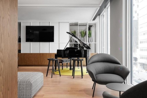 Salle communautaire - 2309-1180 Rue De Bleury, Montréal (Ville-Marie), QC - Indoor Photo Showing Living Room