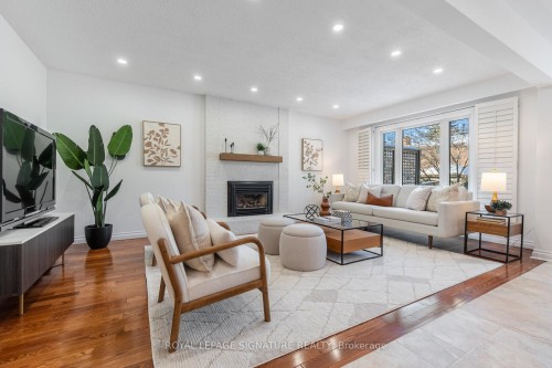 51 Tilman Circle, Markham, ON - Indoor Photo Showing Living Room With Fireplace