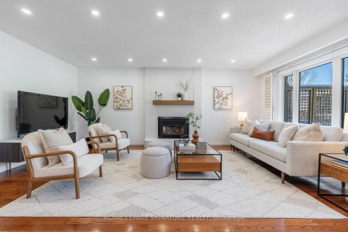51 Tilman Circle, Markham, ON - Indoor Photo Showing Living Room With Fireplace