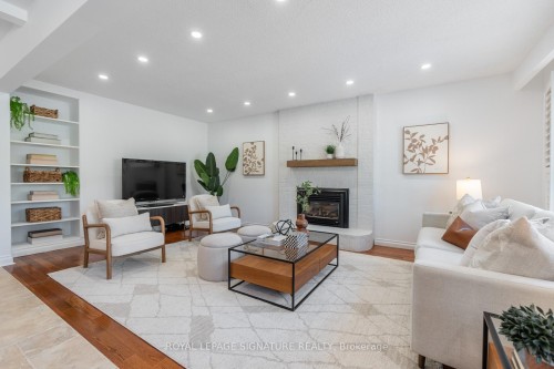 51 Tilman Circle, Markham, ON - Indoor Photo Showing Living Room With Fireplace