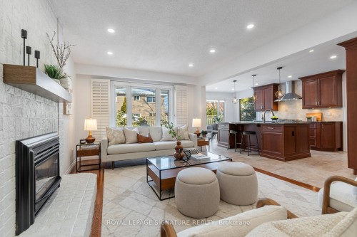 51 Tilman Circle, Markham, ON - Indoor Photo Showing Living Room With Fireplace