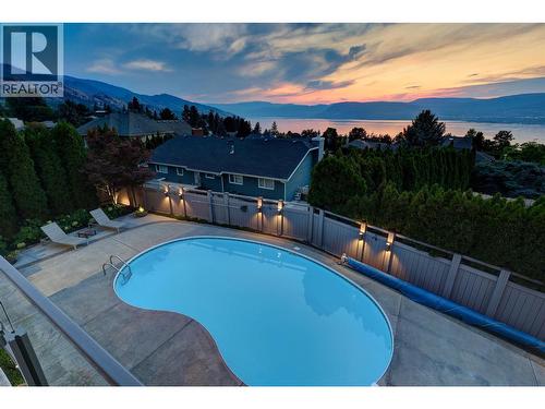 344 Raven Drive, Kelowna, BC - Outdoor With Body Of Water With In Ground Pool With View