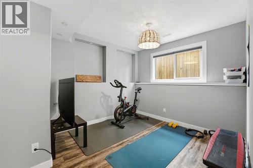 17 Vermont Close, Blackfalds, AB - Indoor Photo Showing Gym Room