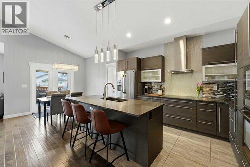 17 Vermont Close, Blackfalds, AB - Indoor Photo Showing Kitchen With Double Sink With Upgraded Kitchen