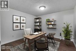Virtually Staged Basement Room - 