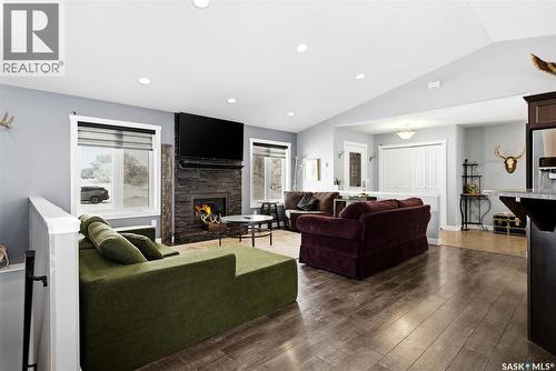 Lockert Acreage, Francis Rm No. 127, SK - Indoor Photo Showing Living Room With Fireplace