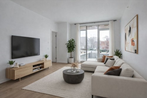 Salon - 105-5265 Rue Mackenzie, Montréal (Côte-Des-Neiges/Notre-Dame-De-Grâce), QC - Indoor Photo Showing Living Room