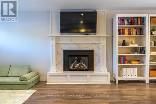 704 Francis Road, Burlington, ON - Indoor Photo Showing Living Room With Fireplace