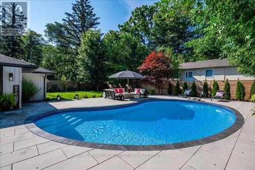 169 Oakes Drive, Mississauga, ON - Outdoor With In Ground Pool With Deck Patio Veranda With Backyard