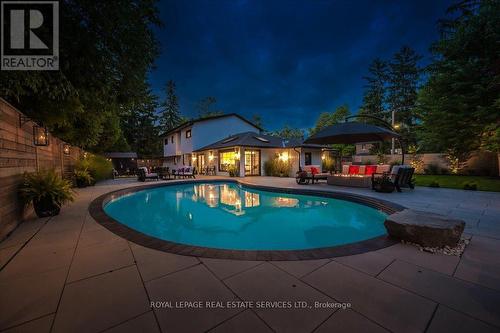 169 Oakes Drive, Mississauga, ON - Outdoor With In Ground Pool With Backyard