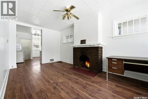 1421 Princess Street, Regina, SK - Indoor Photo Showing Other Room With Fireplace