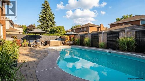 565 Harmony Avenue, Burlington, ON - Outdoor With In Ground Pool With Deck Patio Veranda