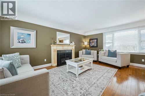 164 Jackson Avenue, Kitchener, ON - Indoor Photo Showing Living Room With Fireplace