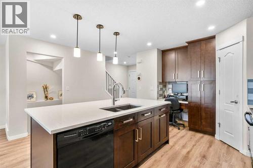 17 Cranford Place Se, Calgary, AB - Indoor Photo Showing Kitchen With Double Sink With Upgraded Kitchen