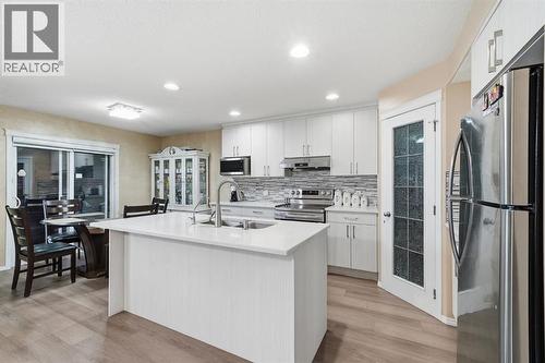 131 San Fernando Crescent Ne, Calgary, AB - Indoor Photo Showing Kitchen With Stainless Steel Kitchen With Double Sink With Upgraded Kitchen