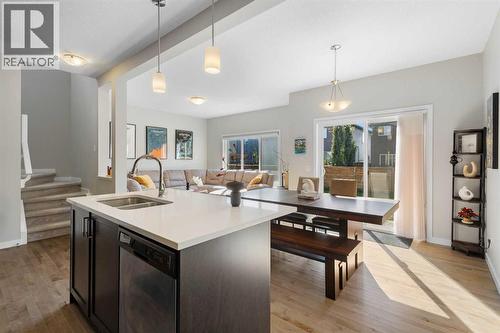 33 Walcrest Way Se, Calgary, AB - Indoor Photo Showing Kitchen With Double Sink