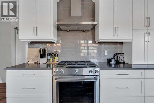 19 Garrick Drive Sw, Calgary, AB - Indoor Photo Showing Kitchen With Upgraded Kitchen