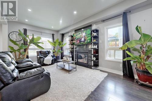 1418 Livesey Drive, Oshawa, ON - Indoor Photo Showing Living Room With Fireplace