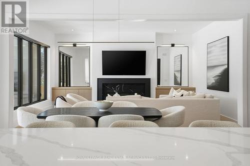 2054 Vickery Drive, Oakville, ON - Indoor Photo Showing Living Room With Fireplace