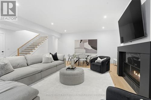2054 Vickery Drive, Oakville, ON - Indoor Photo Showing Living Room With Fireplace