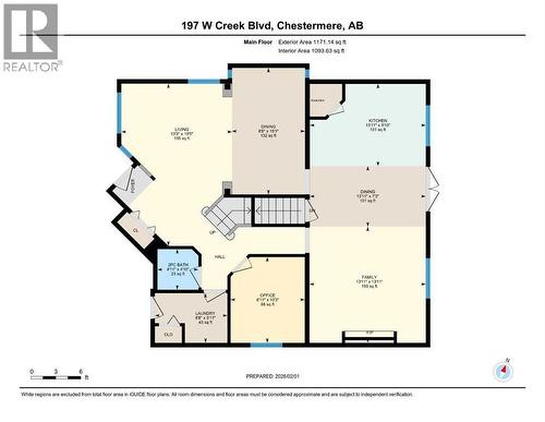Main floor floorplan - 197 West Creek Boulevard, Chestermere, AB - Other