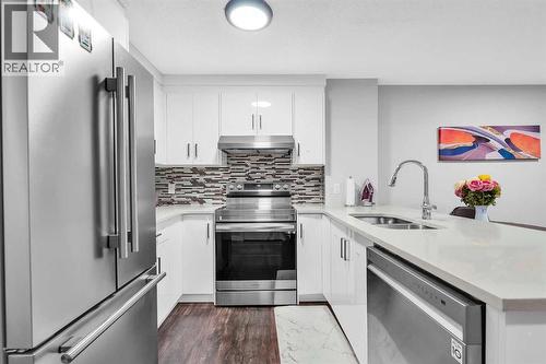 349 Calhoun Common Ne, Calgary, AB - Indoor Photo Showing Kitchen With Double Sink With Upgraded Kitchen