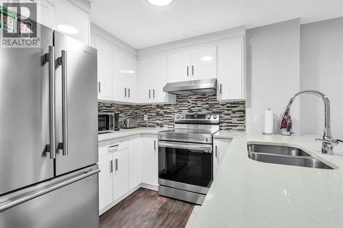 349 Calhoun Common Ne, Calgary, AB - Indoor Photo Showing Kitchen With Double Sink With Upgraded Kitchen