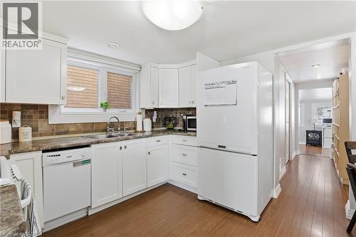 25 Delena Avenue N, Hamilton, ON - Indoor Photo Showing Kitchen With Double Sink