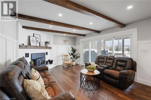 192 Concession 14 E, Puslinch, ON - Indoor Photo Showing Living Room With Fireplace