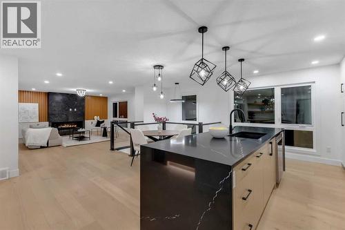 9419 Academy Drive Se, Calgary, AB - Indoor Photo Showing Kitchen With Upgraded Kitchen