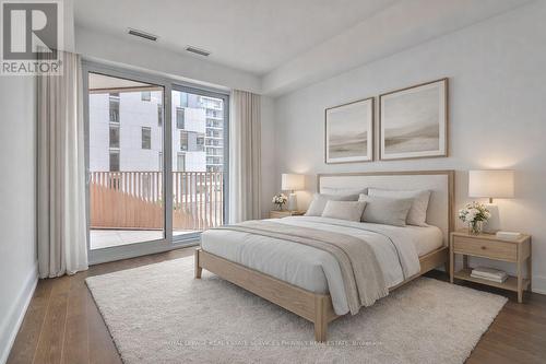 VIRTUALLY STAGED - 214 - 155 Merchants' Wharf, Toronto, ON - Indoor Photo Showing Bedroom