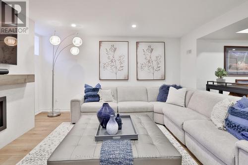 565 Harmony Avenue, Burlington, ON - Indoor Photo Showing Living Room With Fireplace
