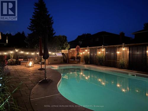 565 Harmony Avenue, Burlington, ON - Outdoor With In Ground Pool With Deck Patio Veranda