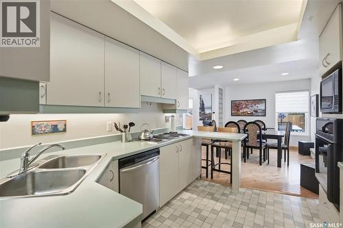 206 Gathercole Crescent, Saskatoon, SK - Indoor Photo Showing Kitchen With Double Sink