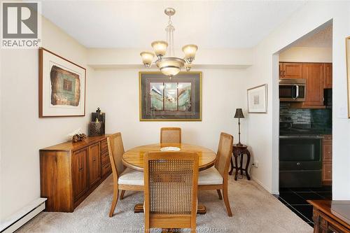 9099 Riverside Dr E Unit# E1017, Windsor, ON - Indoor Photo Showing Dining Room