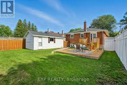 Backyard with deck and patio - 