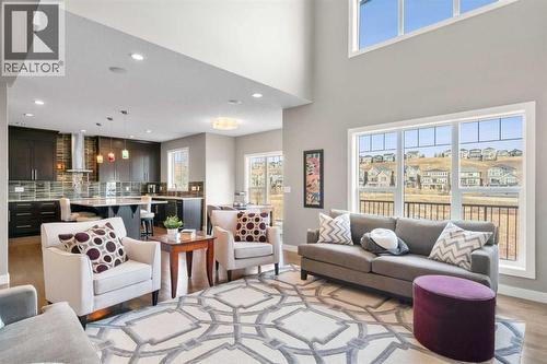 173 Sage Meadows Circle Nw, Calgary, AB - Indoor Photo Showing Living Room