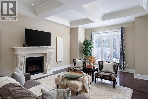 125 Paliser Court, Oakville, ON - Indoor Photo Showing Living Room With Fireplace