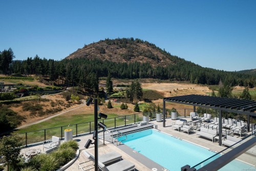 1413-2000 Hannington Rd, Langford, BC - Outdoor With In Ground Pool With View