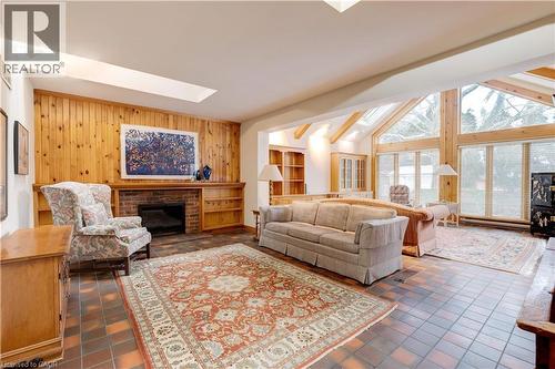 238 Penn Drive, Burlington, ON - Indoor Photo Showing Living Room With Fireplace