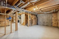 Unfinished basement with stairs - 