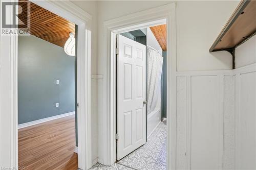 Hallway featuring wooden ceiling - 313 Mary Street, Hamilton, ON - Indoor Photo Showing Other Room